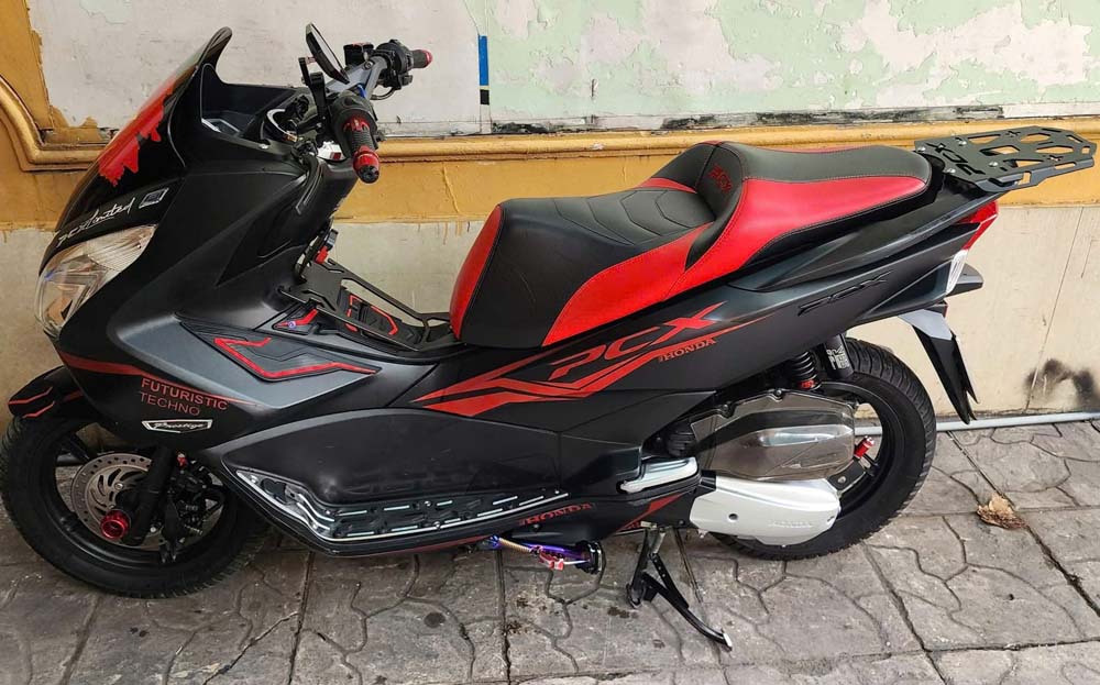 Yên Độ Honda PCX Có Bậc Mông _ PCX-G12-RED