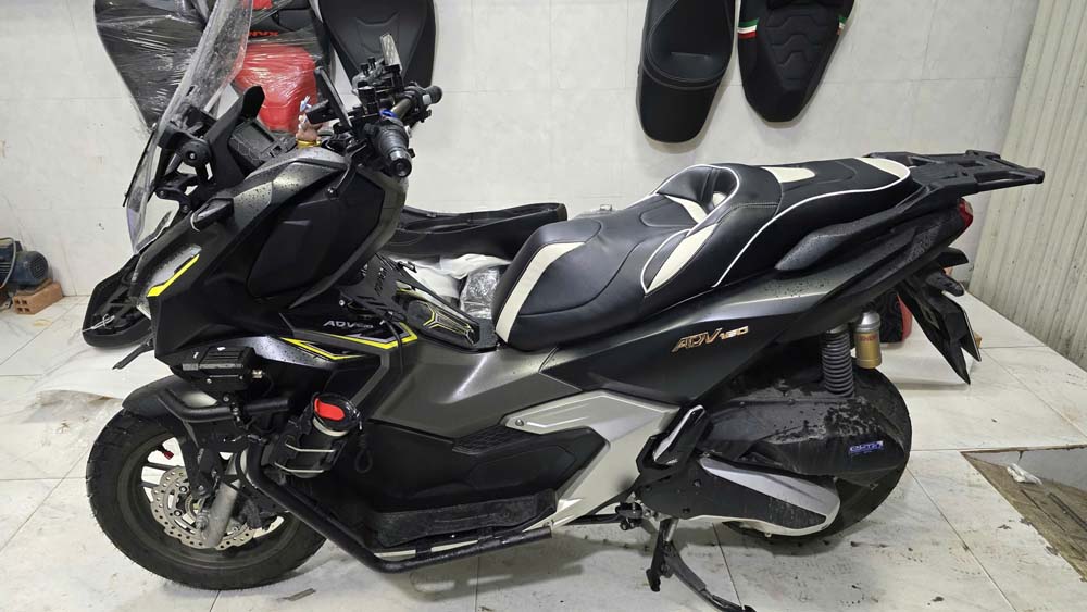Yên xe ADV150/160/350 phong cách thể thao_ADV-G03-GREY