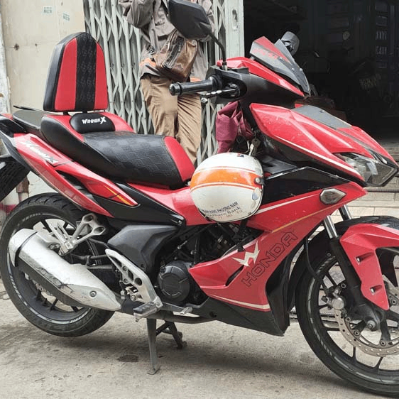 Yên Xe Tựa Bật Honda Winner X – Phiên Bản Màu Đỏ-Đen _ WINNER-TL03-RED