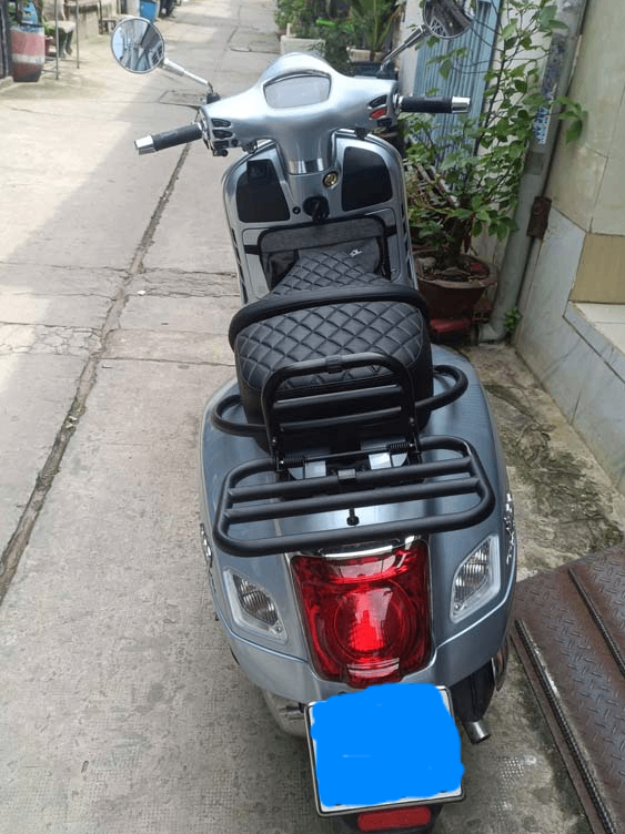 Yên Đôi Vespa Cao Cấp – Da Tổng Hợp Màu Đen _ VESPA-V02-BLACK2