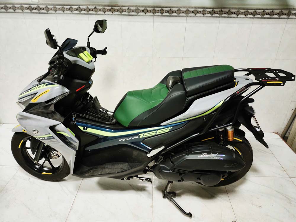 Yên Xe Tựa Lưng Cho Yamaha NVX –  Màu Xanh Rêu _ NVX-TL03-GREEN