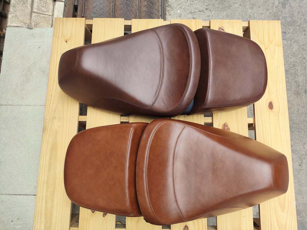Yên Đôi Vespa Cao Cấp – Da Bò Thật _ VESPA-VB01-BROWN