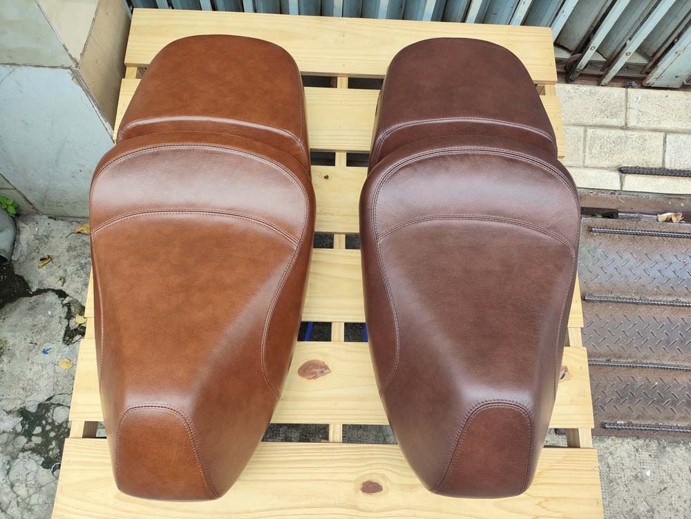 Yên Đôi Vespa Cao Cấp – Da Bò Thật _ VESPA-VB01-BROWN