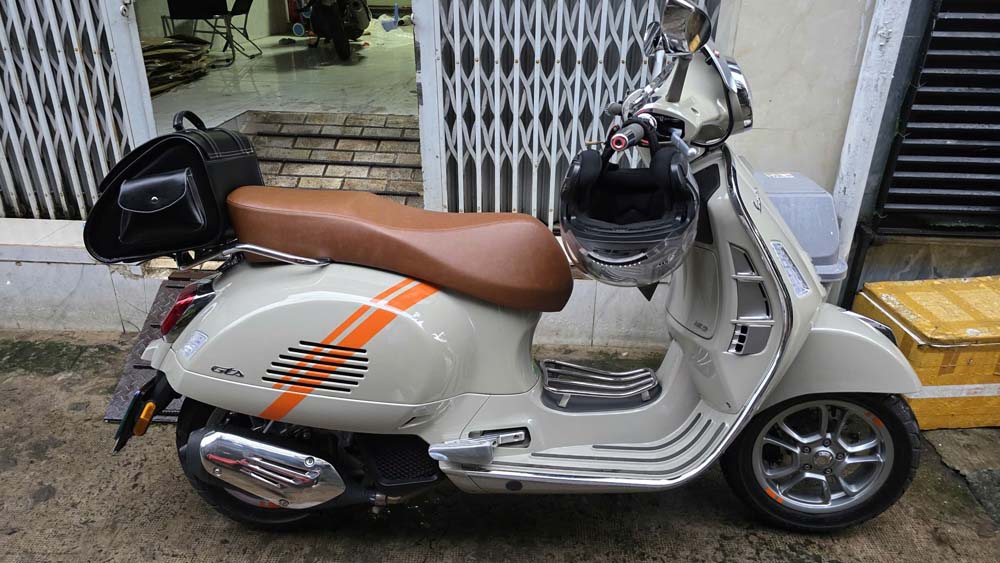 Yên 2 Tầng Vespa Cao Cấp - Phối màu theo yêu cầu _ VESPA-V13-BROWN