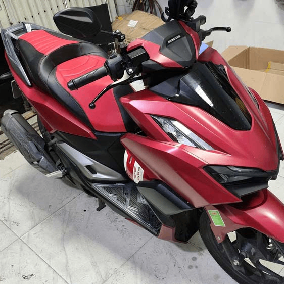 Yên Độ Honda Vario _ Đỏ Đen _ Gờ thể thao _ VARIO-G12-RED