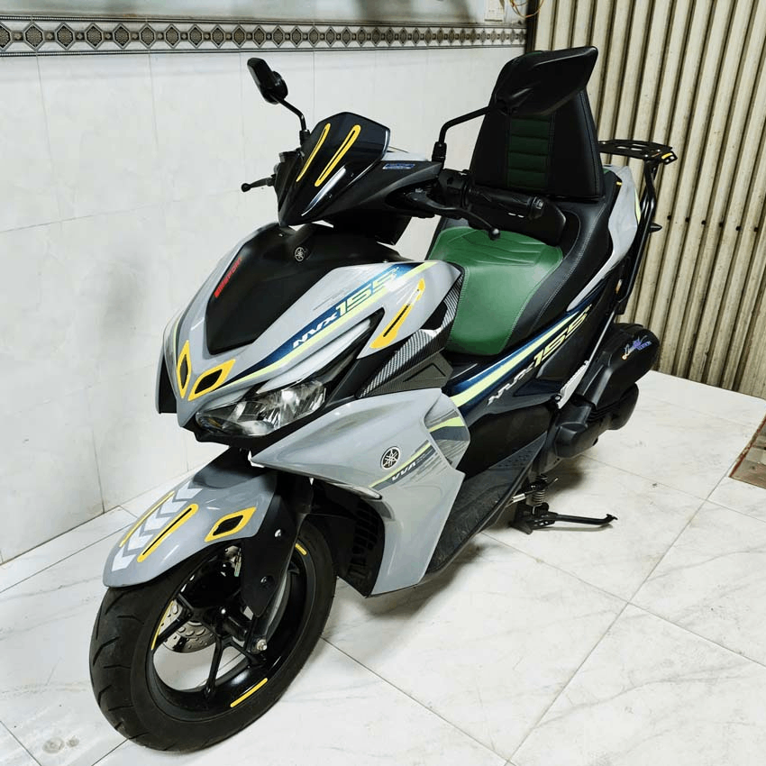Yên Xe Tựa Lưng Cho Yamaha NVX –  Màu Xanh Rêu _ NVX-TL03-GREEN