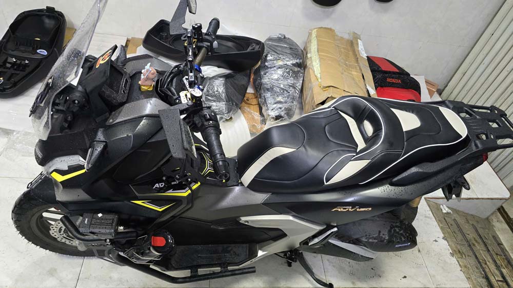 Yên xe ADV150/160/350 phong cách thể thao_ADV-G03-GREY