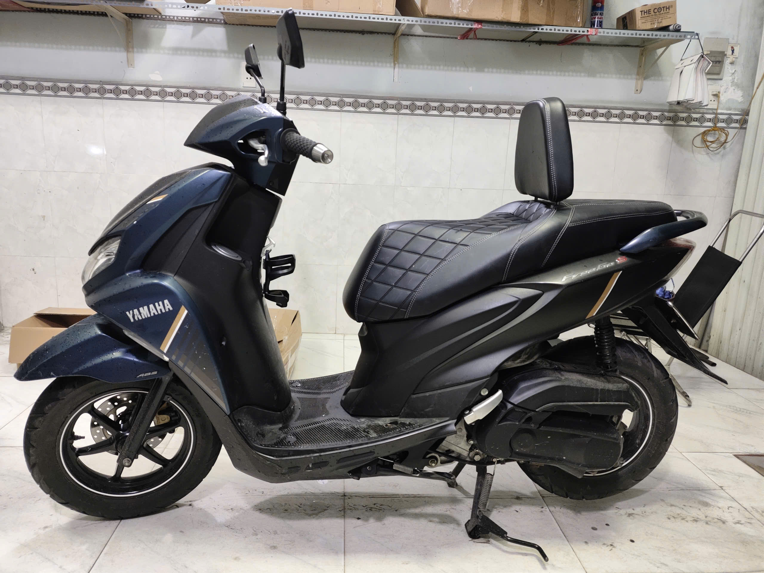 Yên Xe Tựa Lưng Tháo Rời Cho Yamaha FreeGo_Frego-TL02-BLACK