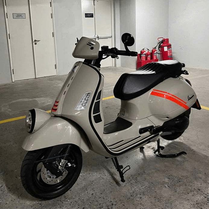 Yên Solo Vespa Cao Cấp – Da Màu Đen _ VESPA-V11-BLACK