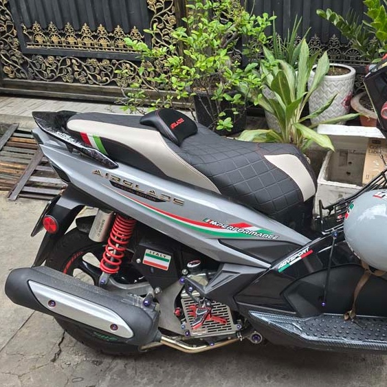 Yên xe Airblade thể thao - thiết kế độc đáo-AB-G07-GREY