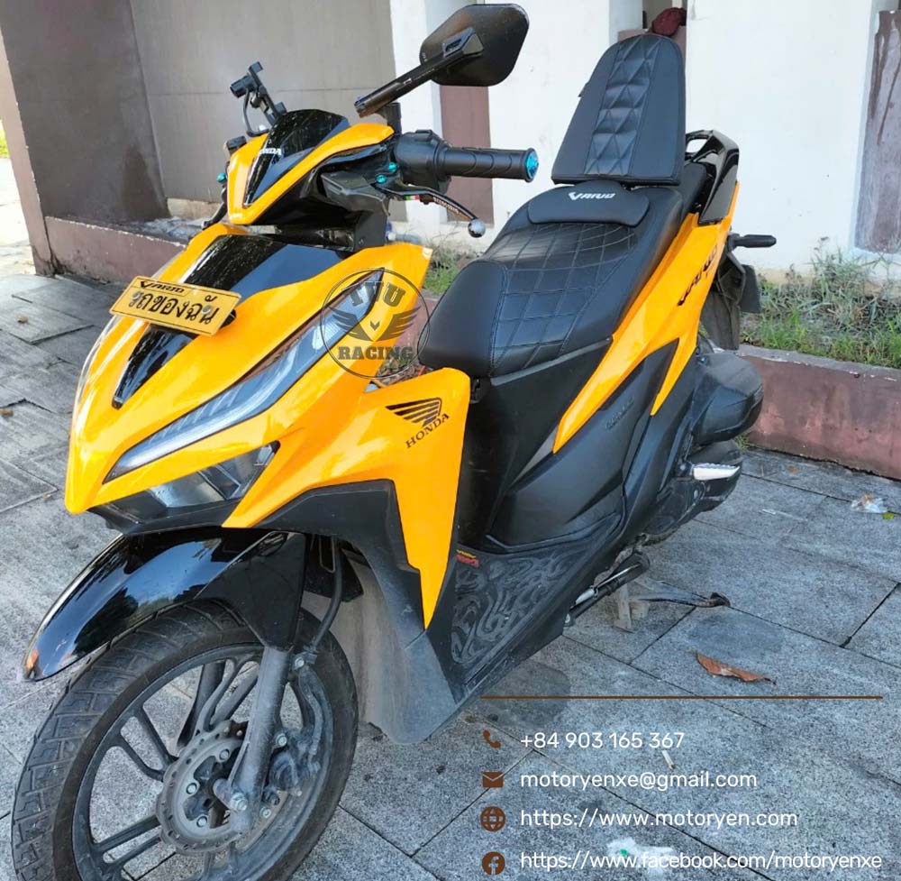 Yên xe tựa bật tiện ích cho vario150 125 160 _ VARIO-TL03-BLACK