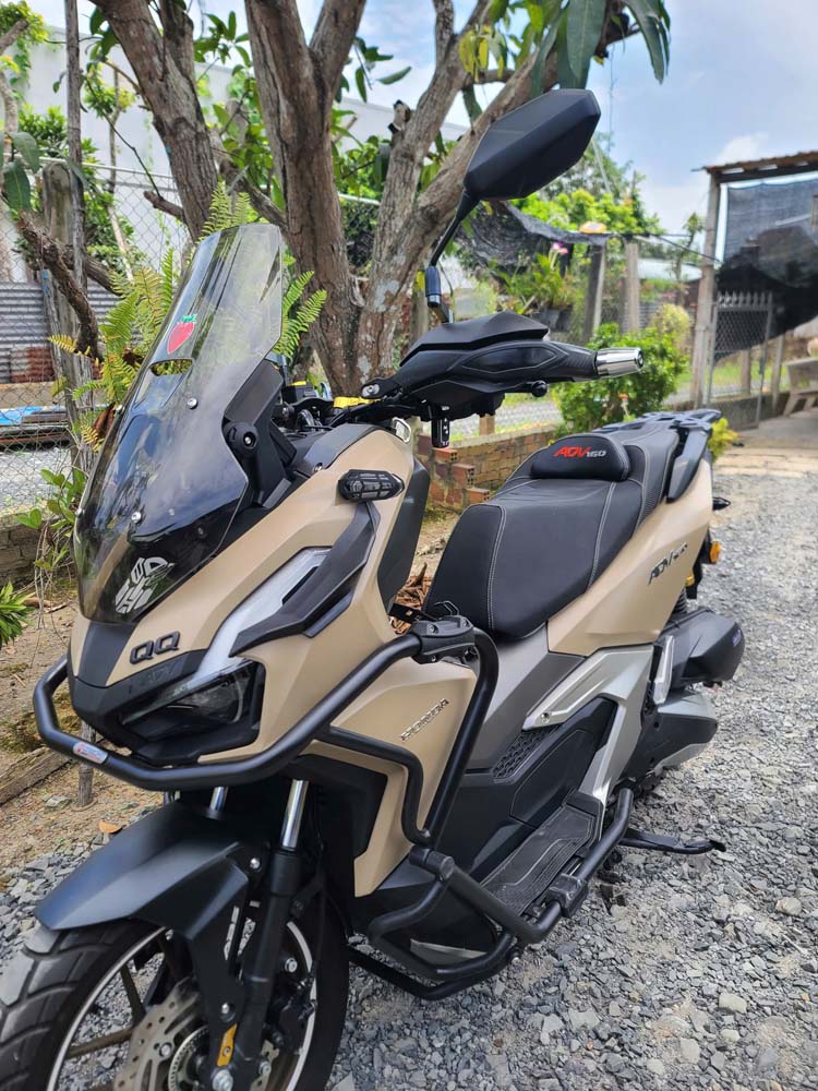 Yên xe ADV150/160/350 phong cách thể thao_ADV-G02-BLACK