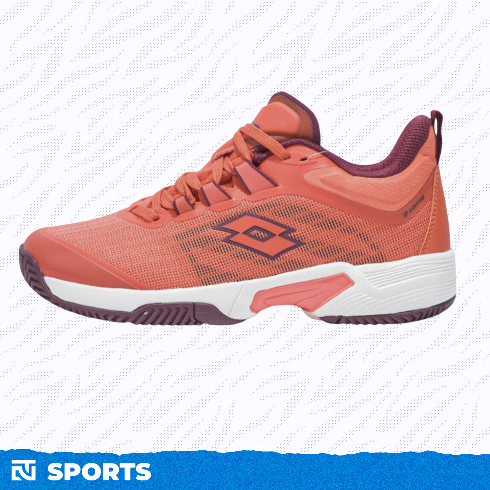 Giày Pickleball/Tennis Nam Lotto Eduardo ‘Red’