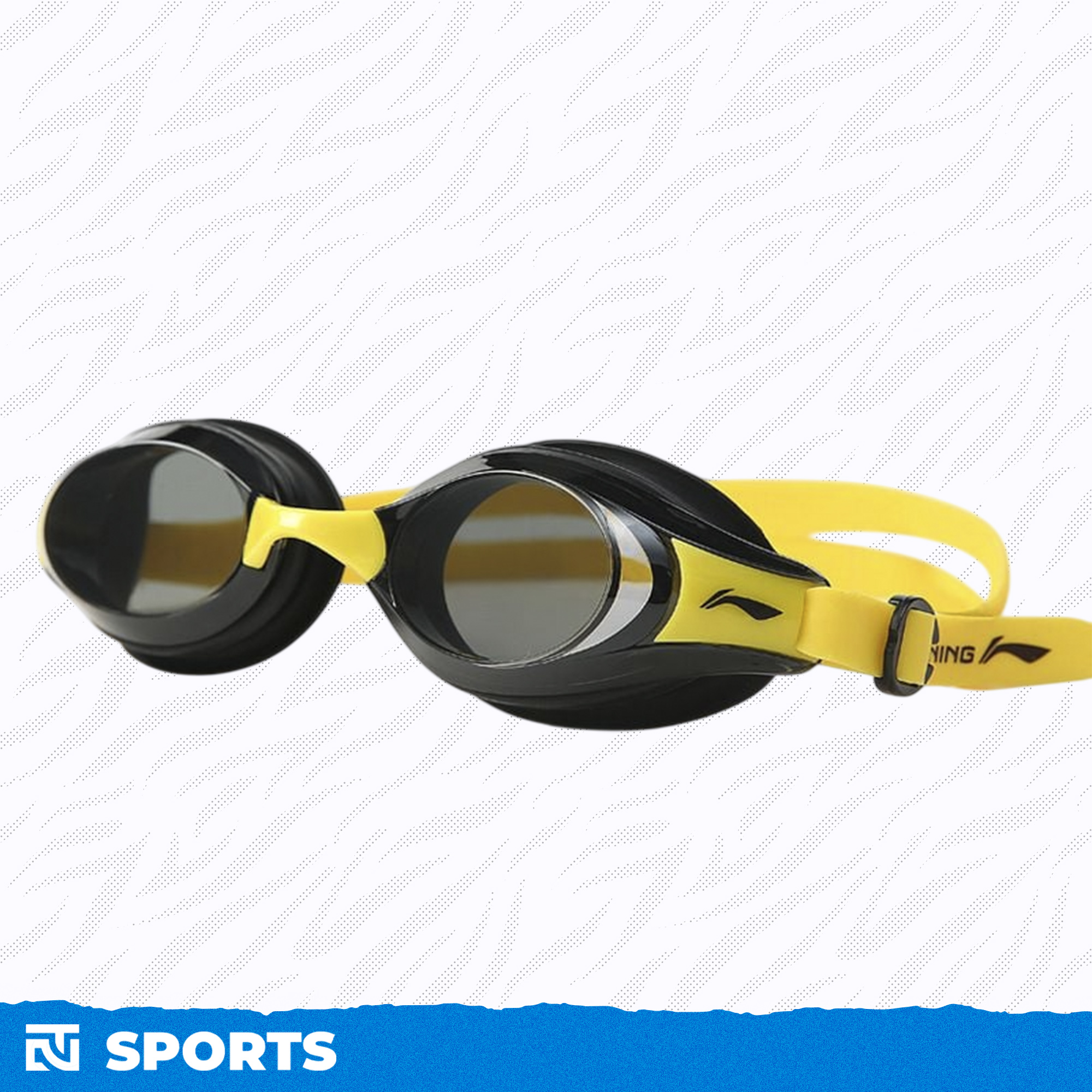 Kính bơi chính hãng LINING LXJU507, độ nét cao, chống sương mù, chống thấm nước