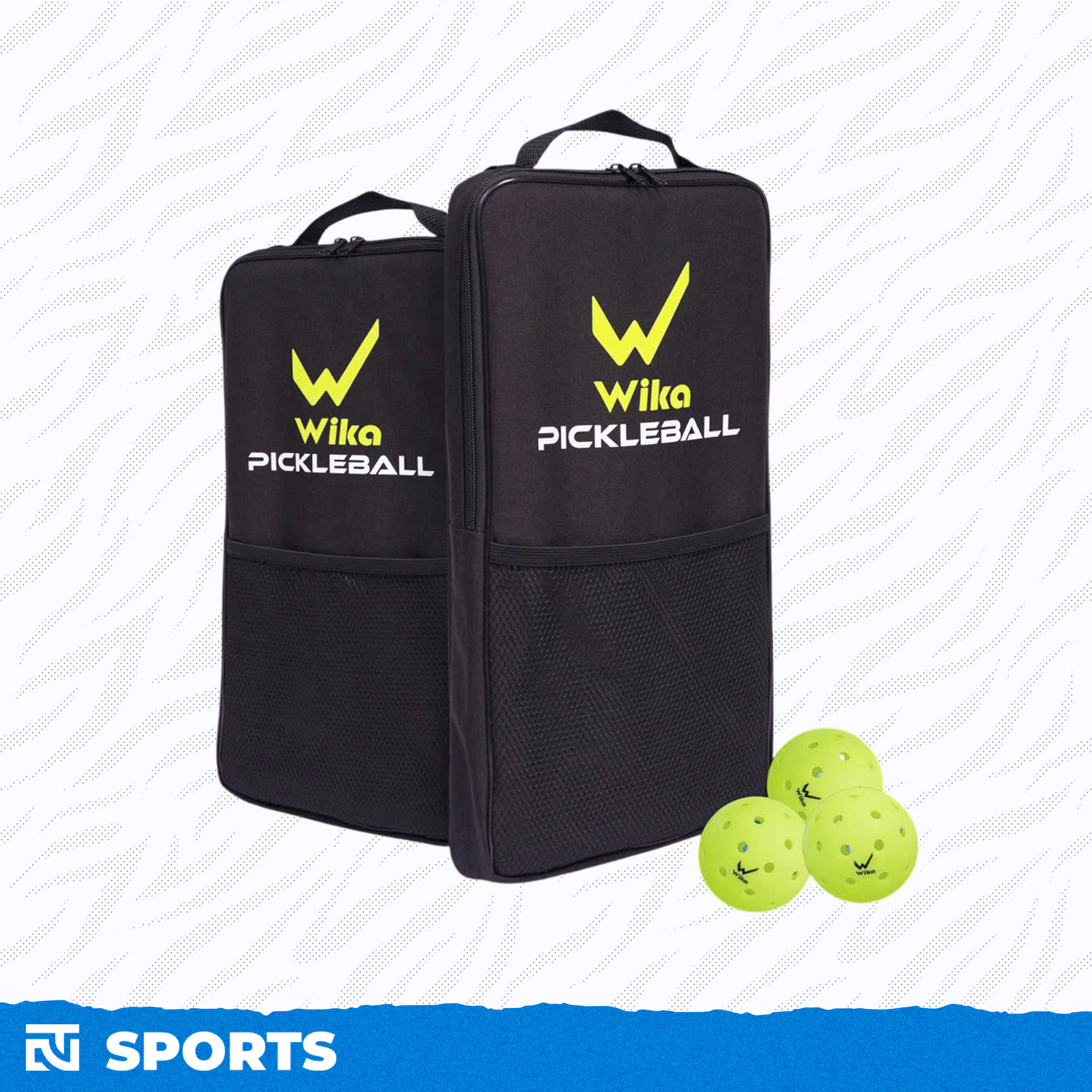 Túi đựng vợt Pickleball Wika đen