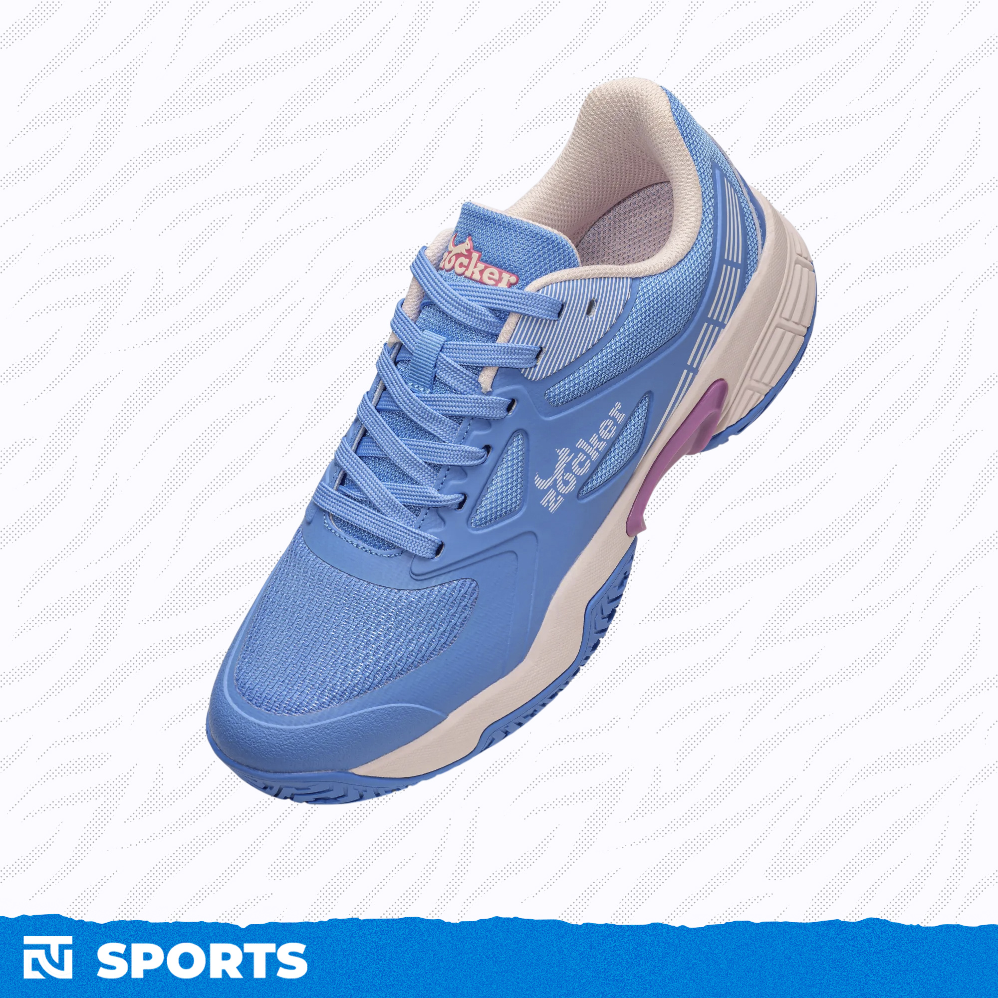 Giày Pickleball Zocker Aspire Speed - Xanh/Tím