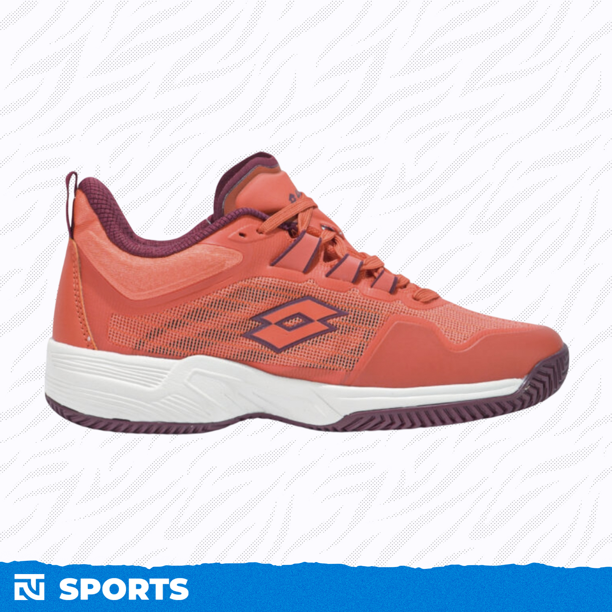 Giày Pickleball/Tennis Nam Lotto Eduardo ‘Red’