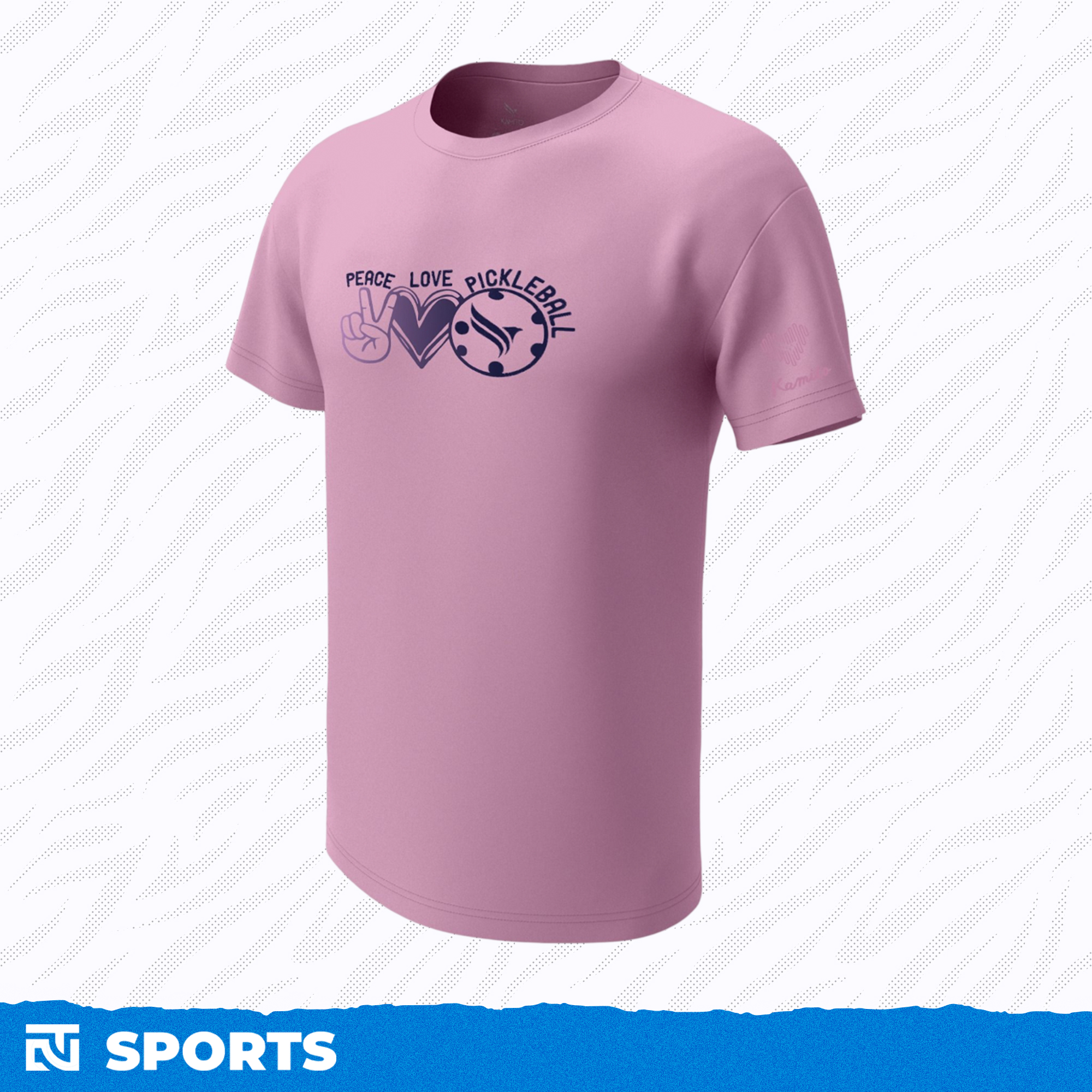 Áo T-Shirt Pickleball Kamito Peace Love