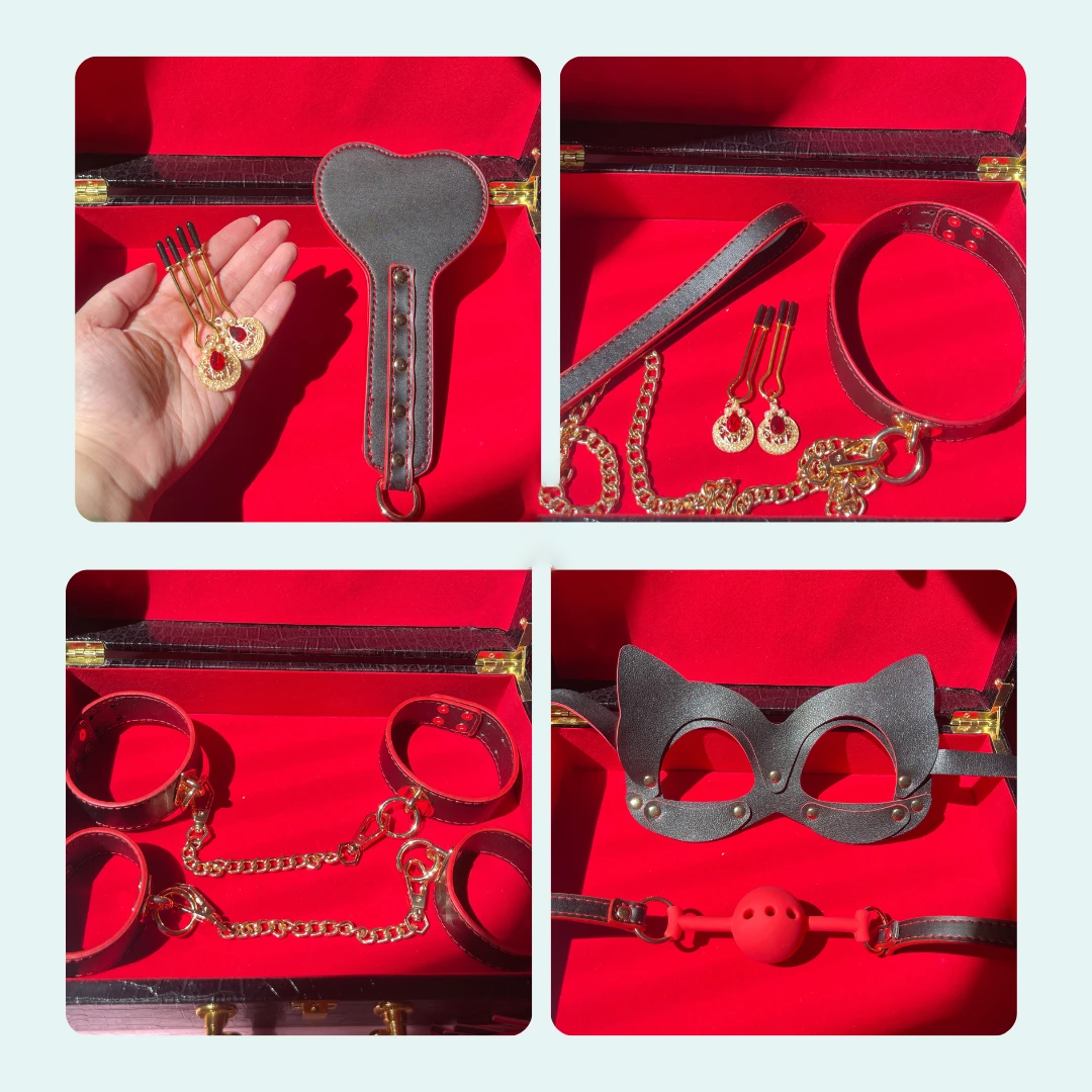 Set BDSM Cao Cấp Black Red Luxury