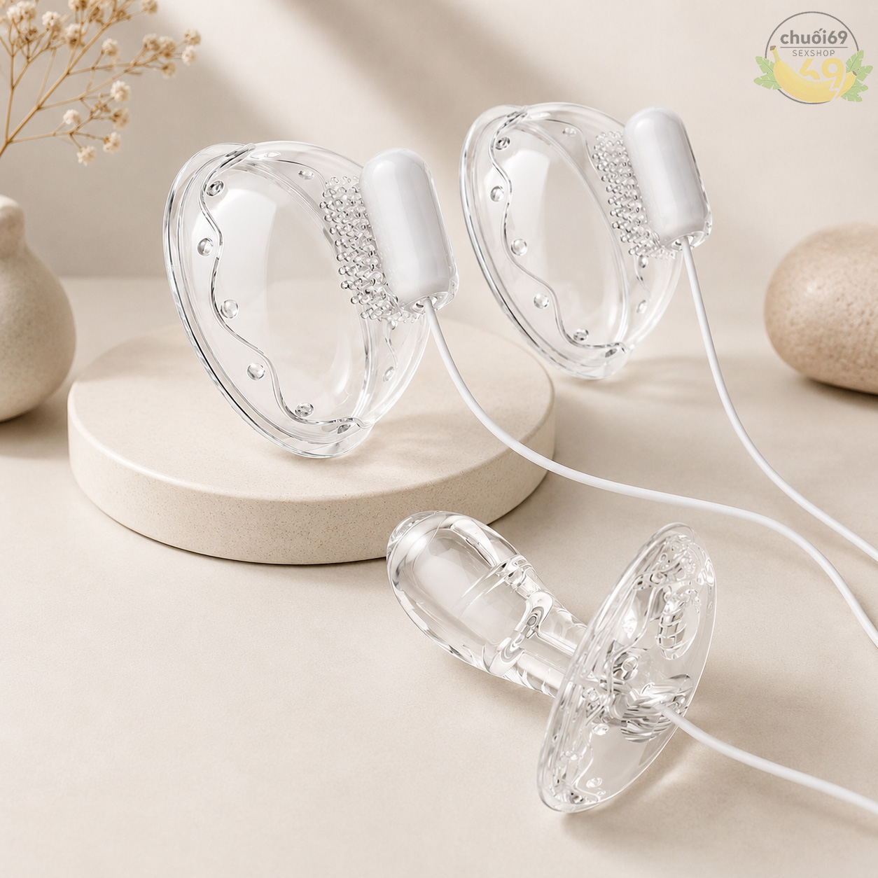 Bộ 3 Máy Massage Ngực Bướm Giải Tỏa Sinh Lý Nữ