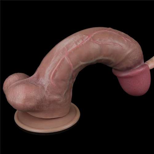 Dương Vật Lovetoy Dual Layered Silicon Siêu Mềm Size Lớn 10.5"