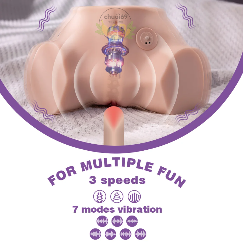 Búp Bê Nửa Người Fennie Pulse & Sensual - Rung Đa Tần 2 Cổng Cao Cấp