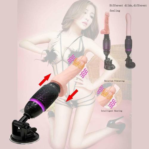 Dương Vật Giả Tự Động Rung Thụt Siêu Mạnh - Sưởi Ấm - Điều Khiển Từ Xa - Dán Tường - Dibe