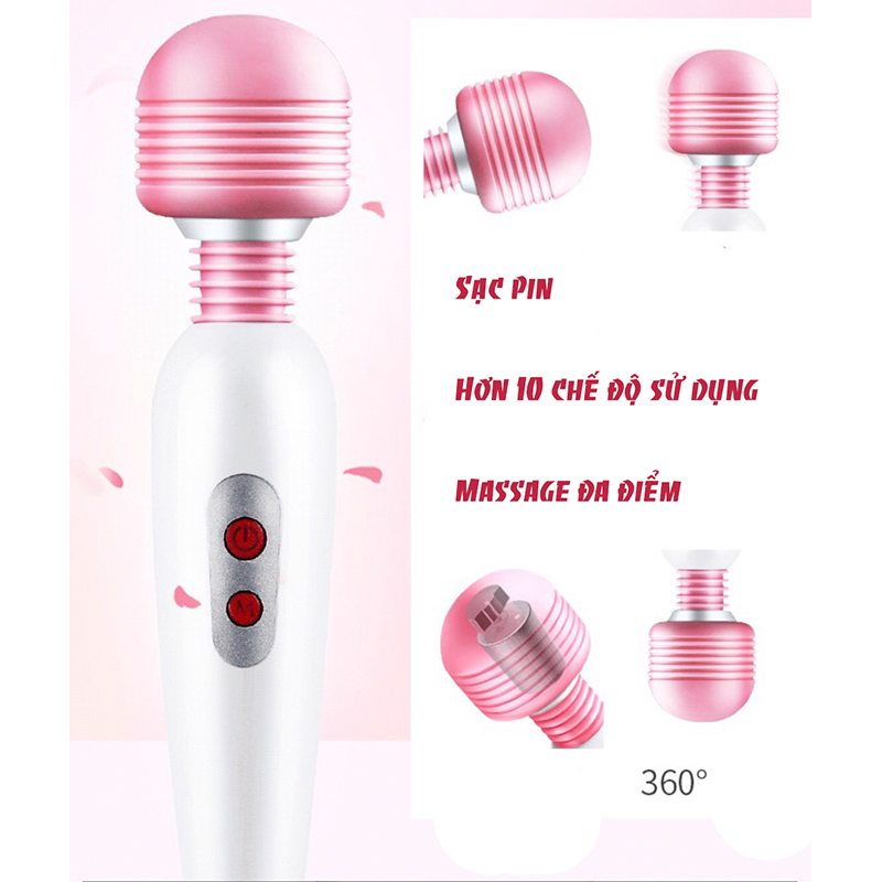 Chày Rung Mini Sạc Pin 12 Chế Độ Massage Âm Đạo