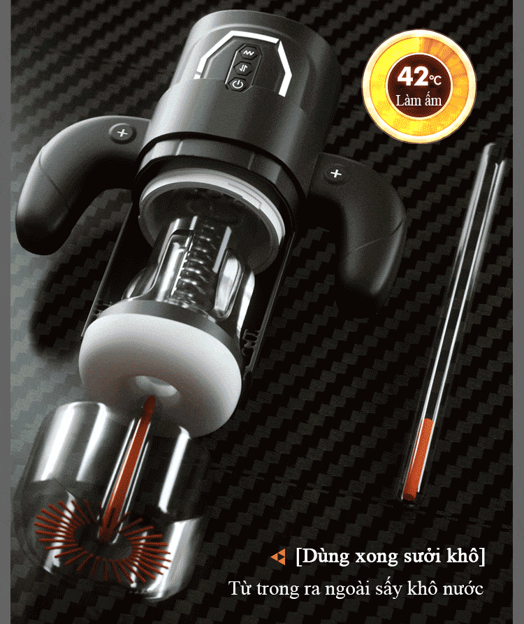 Cốc Thủ Dâm Tự Động Cao Cấp Đa Năng Sokoot (Rung Thụt Biến Tần, Tỏa Nhiệt Sưởi Ấm & Âm Thanh Rên)