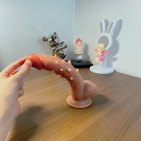 Dương Không Rung Có Đế Da Nâu Nhiều Gai Siêu Mềm