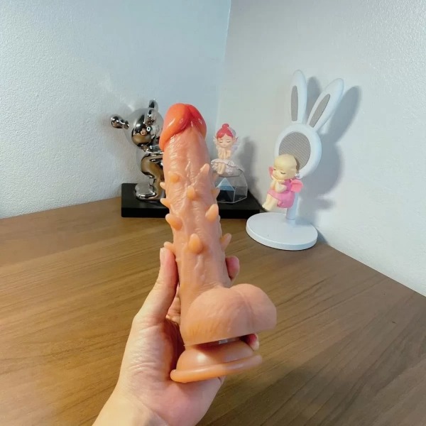 Dương Không Rung Có Đế Da Nâu Nhiều Gai Siêu Mềm