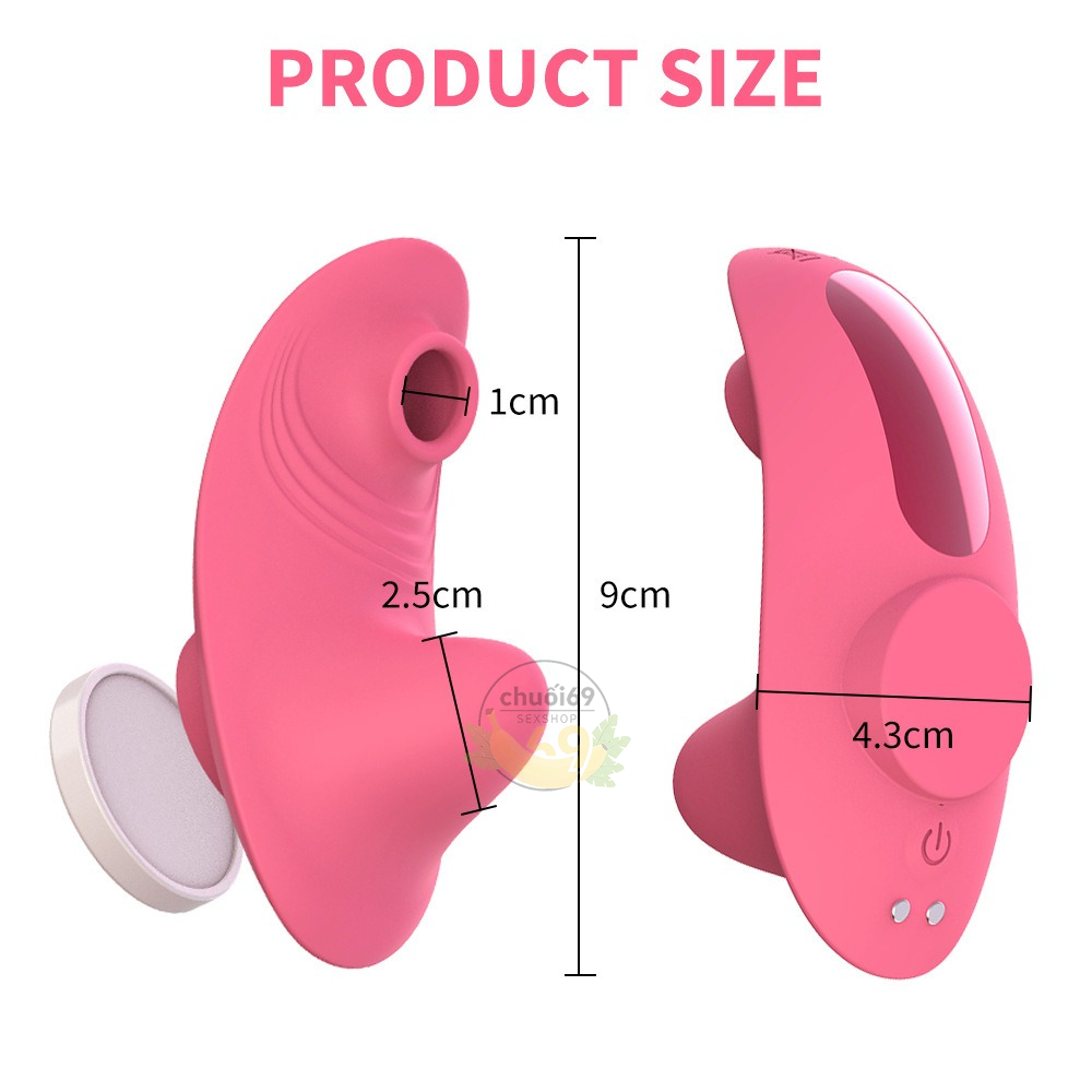 Máy Rung Gắn Quần Lót Điều Khiển Từ Xa - Silicon Y Tế Cao Cấp