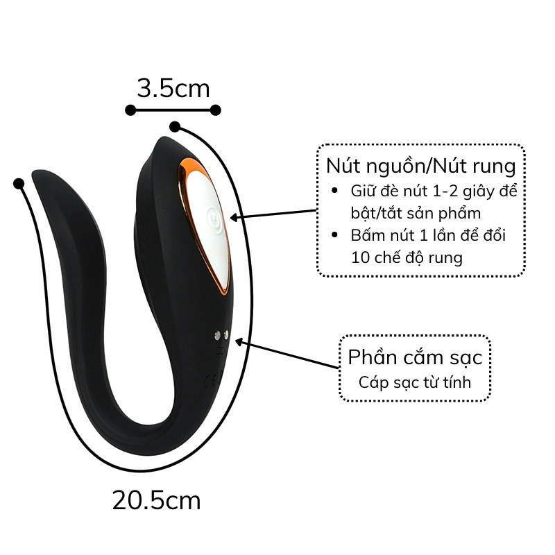 Trứng Rung Điều Khiển Từ Xa Roseo