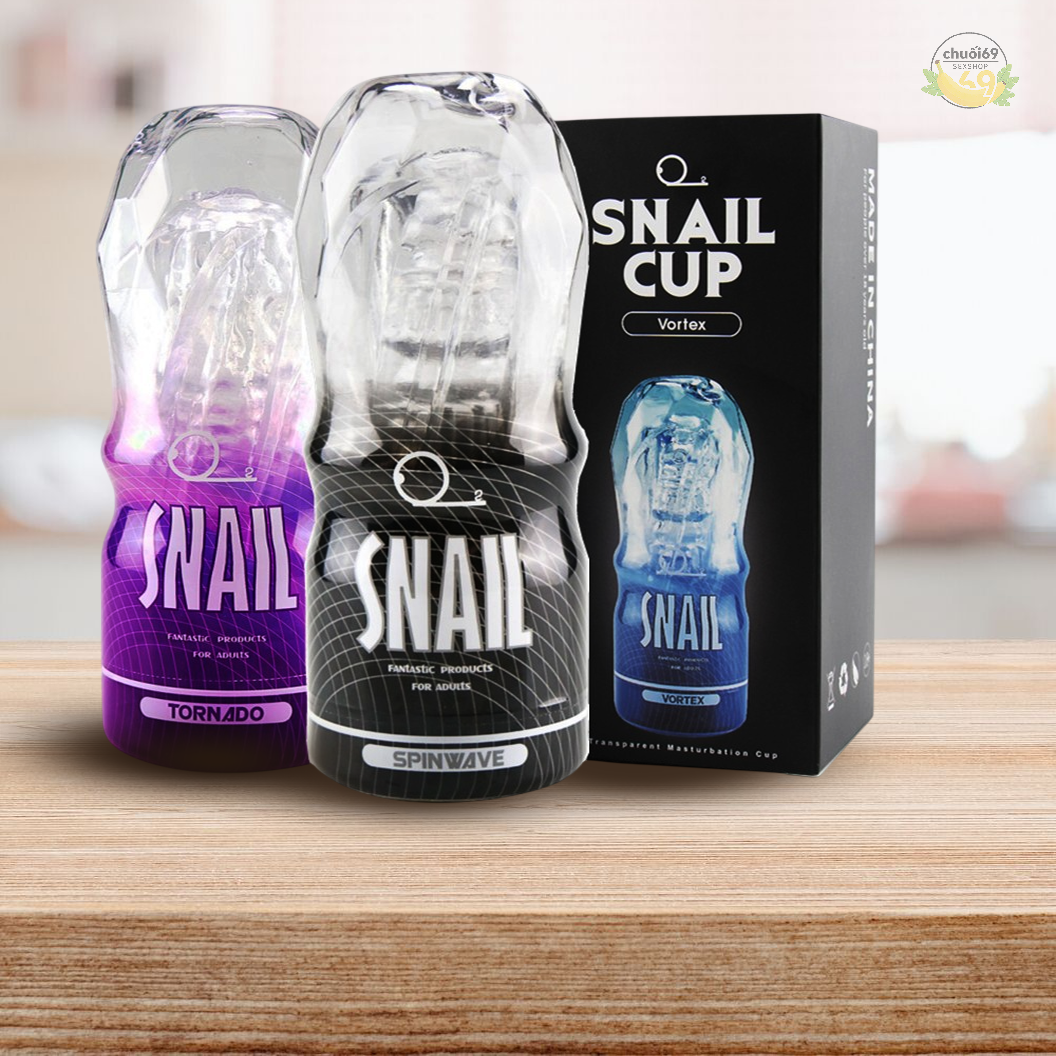 Âm Đạo Giả Cốc Snail Cup Trong Suốt