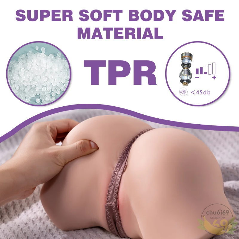 Búp Bê Nửa Người Fennie Pulse & Sensual - Rung Đa Tần 2 Cổng Cao Cấp