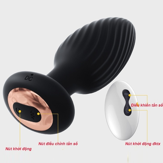Butt Plug Xoay Ngoáy 360 Độ Ass