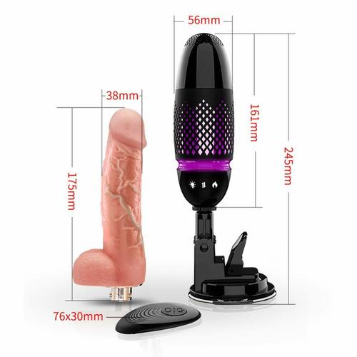 Dương Vật Giả Tự Động Rung Thụt Siêu Mạnh - Sưởi Ấm - Điều Khiển Từ Xa - Dán Tường - Dibe