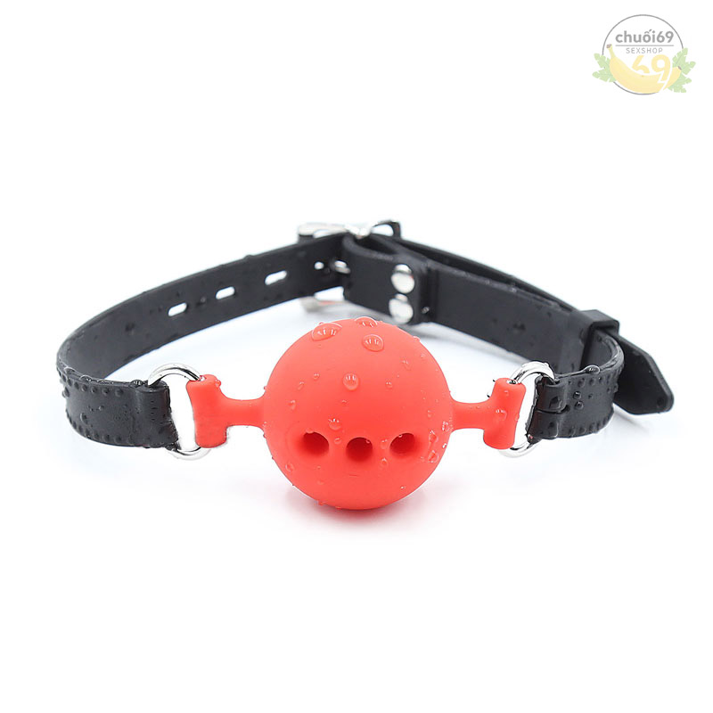 Bóng Khóa Miệng Ball Gag Dây Da