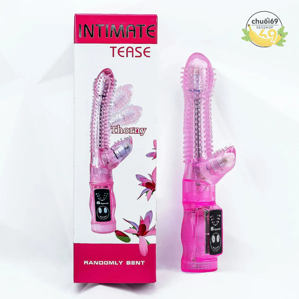Dương Vật Giả Rung Tease Gai Có Nhánh Ma Sát Kích Thích