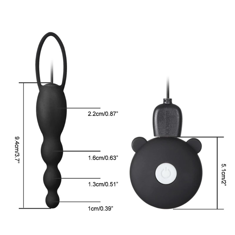 Plug Massage Mini Roselex 10 Tần Số Rung (Silicone Y Tế Siêu Mềm, Chống Nước & Sạc USB Tiện Lợi)