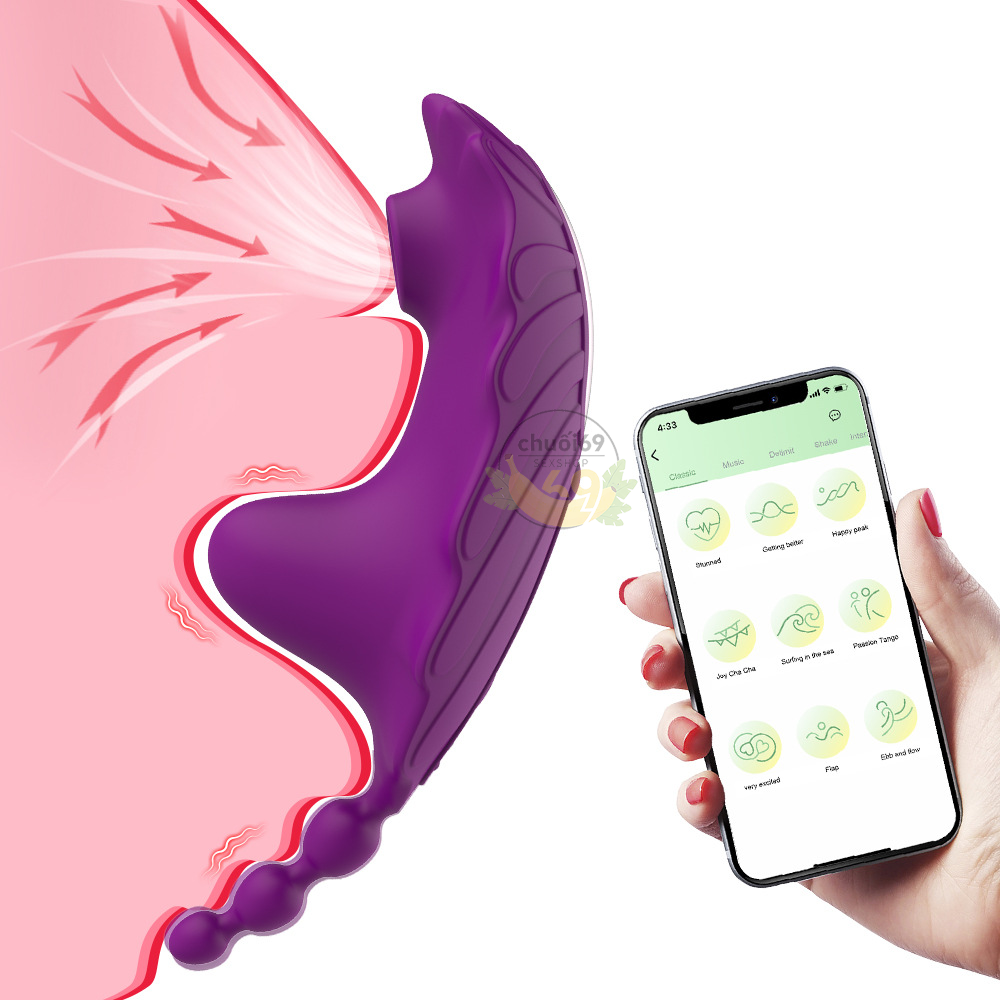 Quần Lót Rung Điều Khiển Qua Ứng Dụng Điên Thoại Cao Cấp