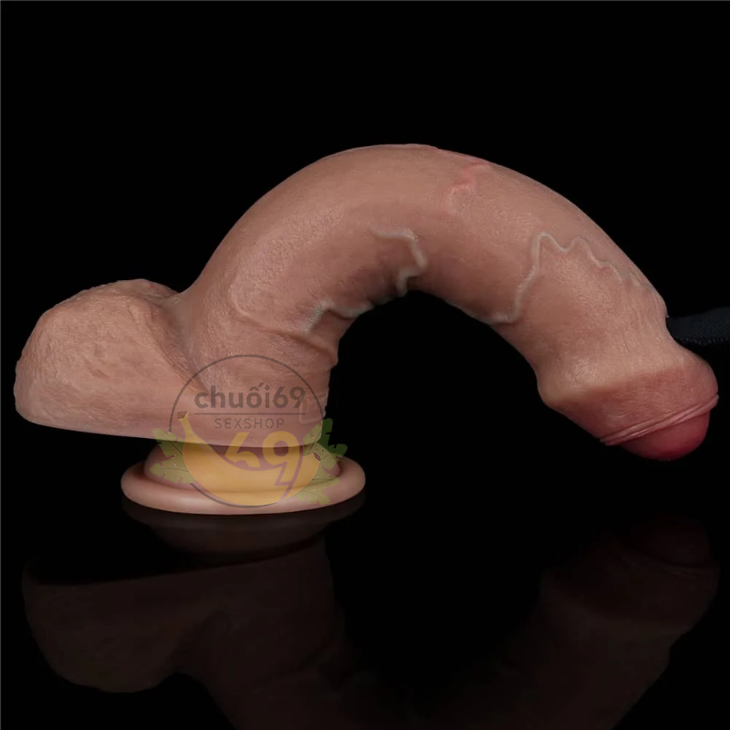 Dildo Silicon 2 Lớp Cao Cấp 8 Inch - Công Nghệ Dual-Layer Gân Thực