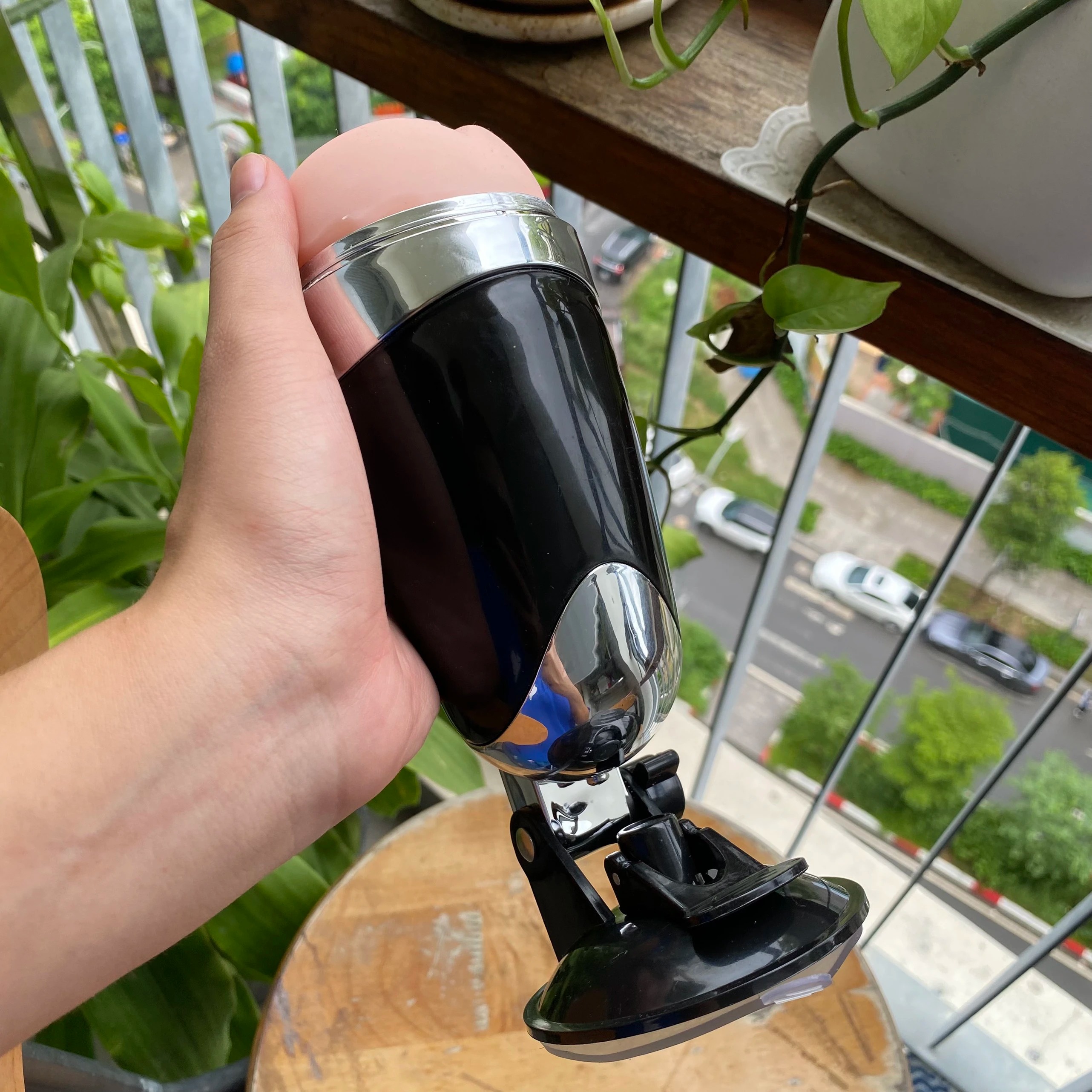 Âm đạo giả gắn tường A8 rung tự động