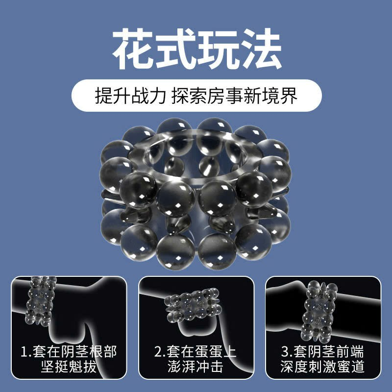 Vòng Bi Silicon 2 Tầng Đeo Dương Vật - Vòng Khấc Chống Xuất Tinh Sớm, Kích Thích Điểm G