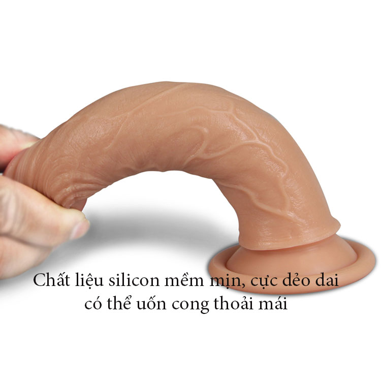 Dương Vật Silicon Cao Cấp Mềm Mịn Như Thật - Thiết Kế 2 Da Lovetoy USA