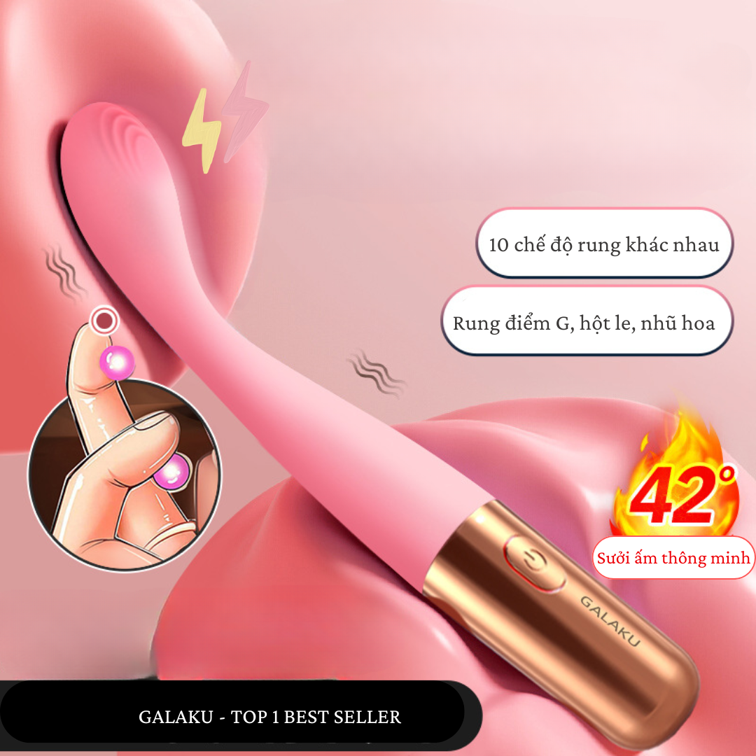 Gậy Rung Tide Galaku 10 Chế Độ Rung Sưởi Ấm Thông Minh