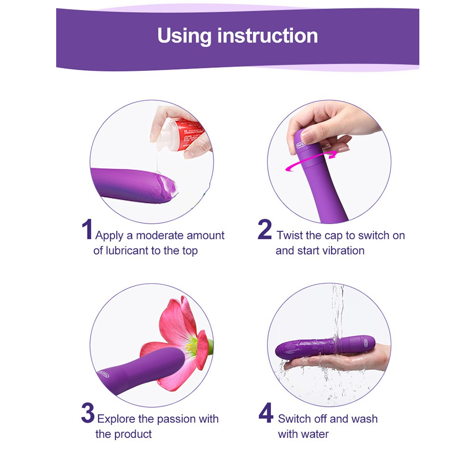 Durex V-VIBE Nhỏ Gọn Rung Đa Chế Độ Êm Ái Mới Lạ