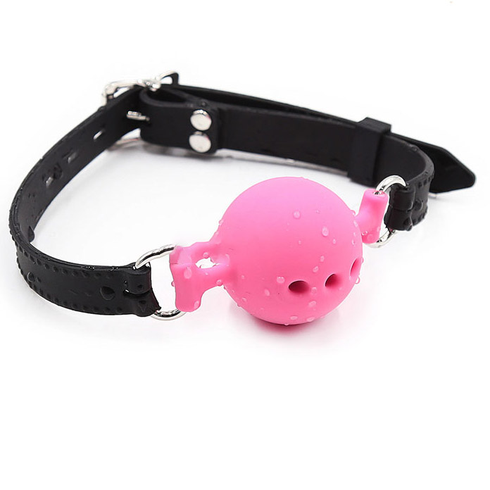 Bóng Khóa Miệng Ball Gag Dây Da