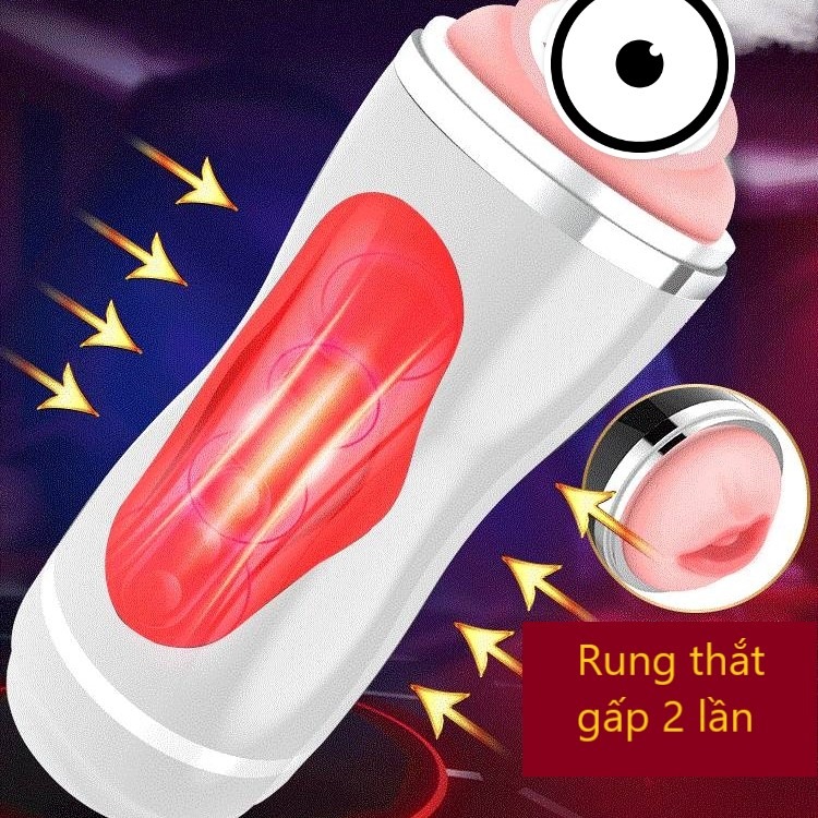 Cốc Thủ Dâm 2 Đầu Hình Âm Đạo Và Môi Chức Năng Rung Rên La Sưởi Ấm