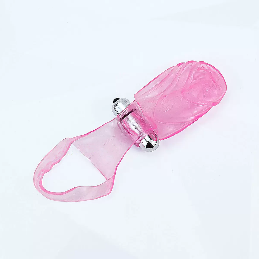 Bao Silicone Có Rung Đeo Ngón Tay Kích Thích Vùng Kín